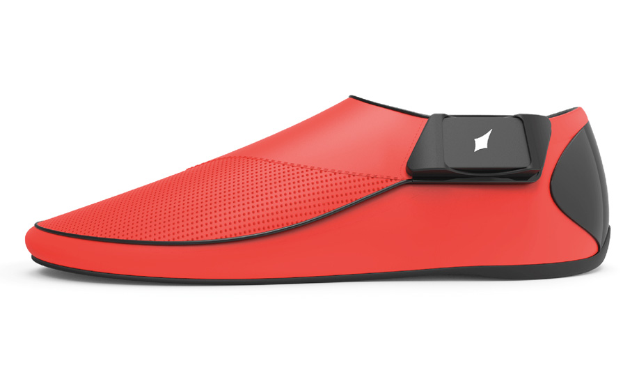 Lechal footwear offers an alternative to wrist-based sports and health devices. They track calories and footsteps; and via Bluetooth, each shoe vibrates to provide hands-free navigation.