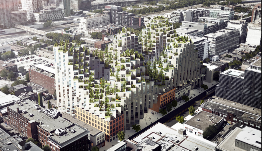 Concept image of BIG's King Street West project in Toronto