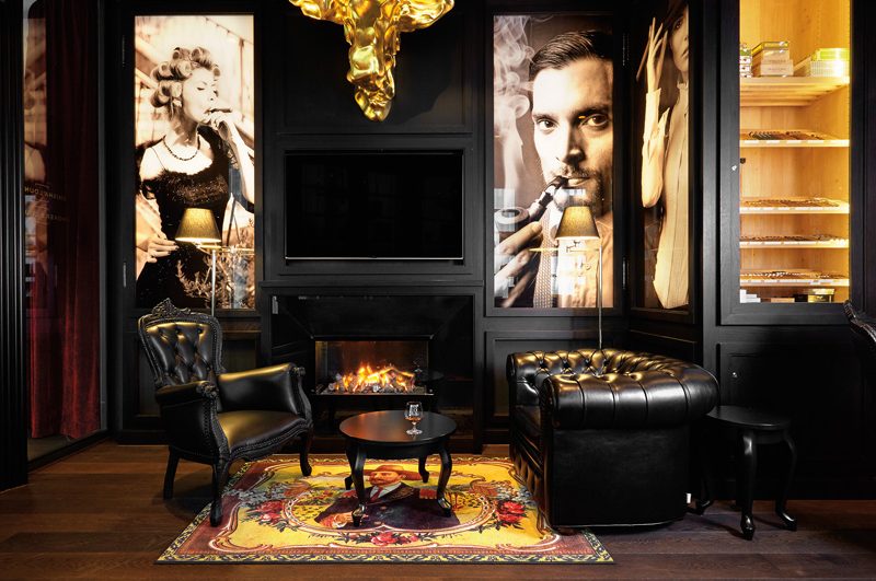 Image of the Kameha Grand Zurich smokers’ lounge