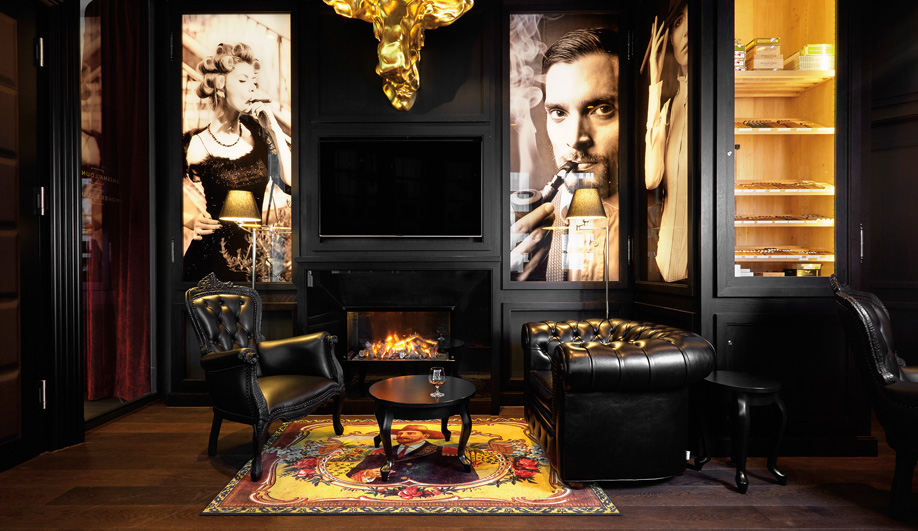 Image of the Kameha Grand Zurich smokers’ lounge