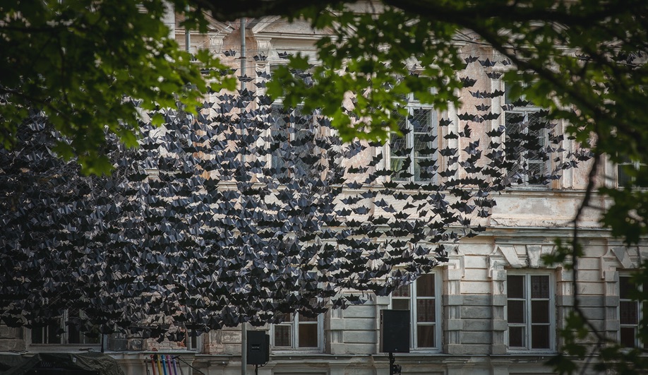 Didzis Jaunzems bats installation Latvia
