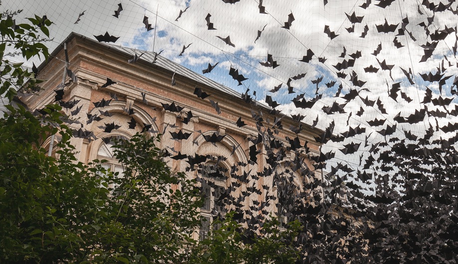 Didzis Jaunzems bats installation Latvia