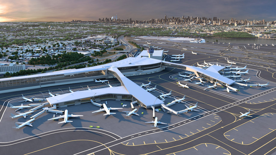 airports, LaGuardia Terminal B, HOK